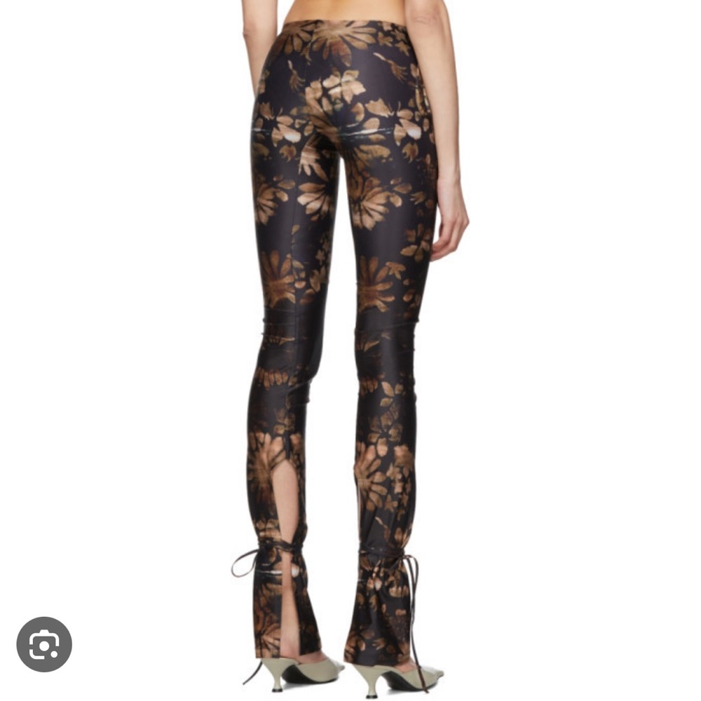 Charlotte Knowles PERSE leggings Flower low rise pants XS SSENSE